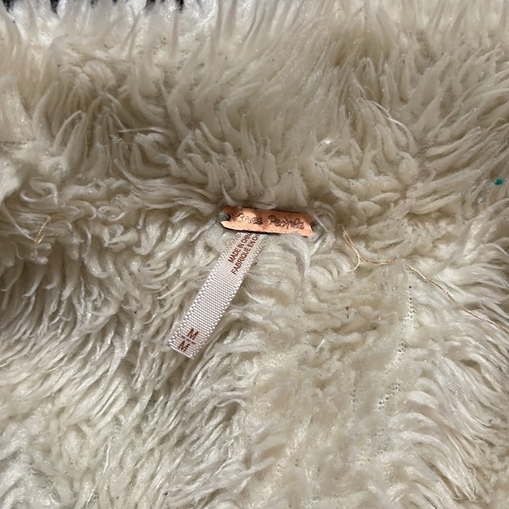 Free people Faux Sherpa lined Denim jacket - Picture 4 of 10